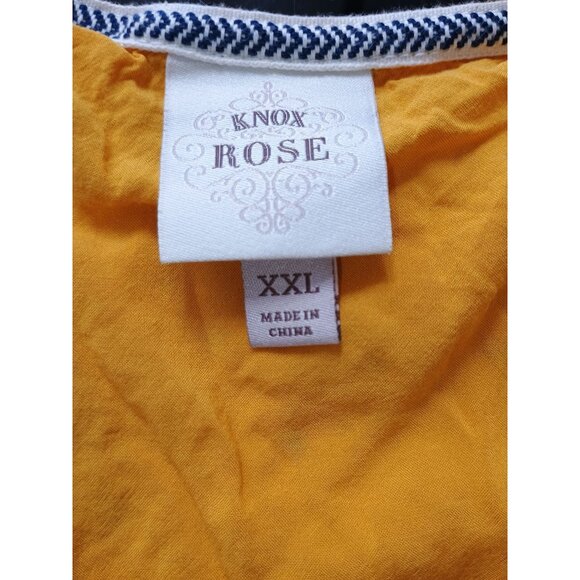 Knox Rose Womens Yellow Flutter Sleeve Maxi Dress XXL - Picture 5 of 10